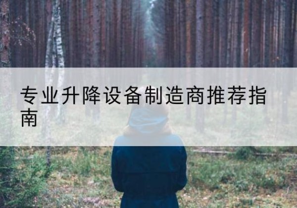 双清电动剪叉升降平台厂家-专业升降设备制造商推荐指南